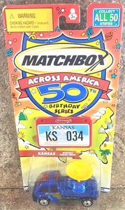 Vintage Matchbox Across America 50th Birthday Series Kansas Weather Radar Truck - Picture 1 of 11
