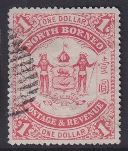 Nordborneo. 1883. SG 5, 1 $ Scharlachrot. Fein gebraucht. - Bild 1 von 2