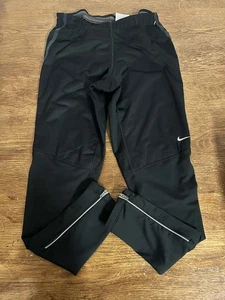 Nike Dri-FIT Women’s Running Leggings Size Small Black Ankle Zip Pocket Athletic - Picture 1 of 5