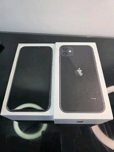 APPLE IPHONE 11 PHONE UNLOCKED 64GB BLACK 84�TTERY GOOD++ CONDITION BOX - Afbeelding 1 van 21