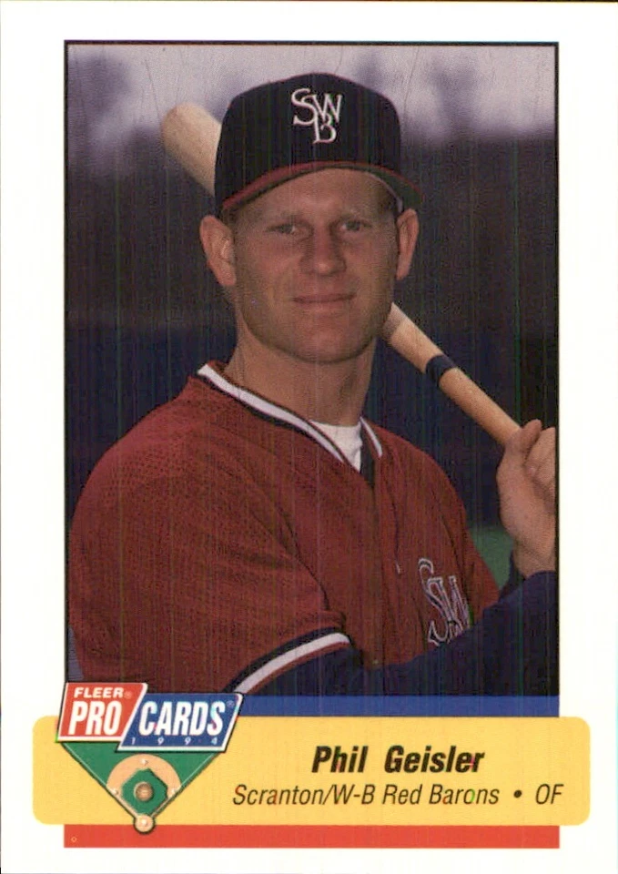 Phil Geisler 1994 Fleer ProCards #932 RC Scranton/Wilkes-Barre Red Barons ** - Image 1 of 2