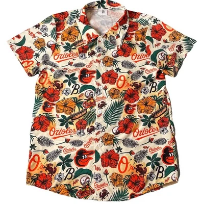 Baltimore Orioles 2025 Hawaiian Shirt Adult Medium SGA Button Down New - Image 1 of 4