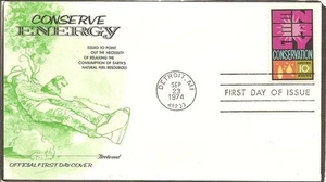 US Scott # 1547 Energy Conservation FDC.  Fleetwood Cachet. - Picture 1 of 1