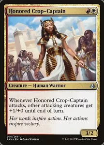 HONORED CROP-CAPTAIN x4 mtg quasi nuovo-m Amonkhet 4 pz - Foto 1 di 1