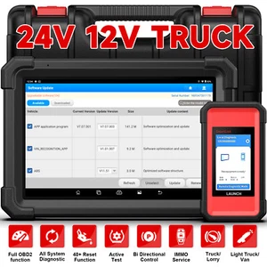 Launch X431 V+ SmartLink HD 12V 24V Heavy Duty Truck Car Diagnostic Tool Scanner - Picture 1 of 14