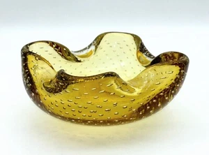 Murano Bullicante Art Glass Bowl - Picture 1 of 5