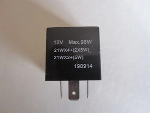 3 Pin 12v Electronic Heavy Duty Flasher Unit - Max 98w - Picture 1 of 2