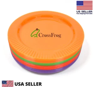 CrossFrog Plastic Plates For Backyard Barbecues Parties Lunch Multi-colored - Picture 1 of 2