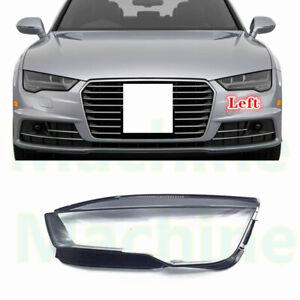For Audi A7 S7 2016-18 RS7 2017-18 Left Side Headlight Lens Cover+Sealant Glue