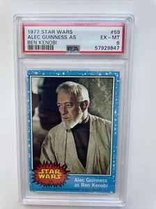 1977 TOPPS STAR WARS #59 Alec Guinness as Ben Kenobi PSA 6 ROOKIE NEWLY GRADED - Picture 1 of 2