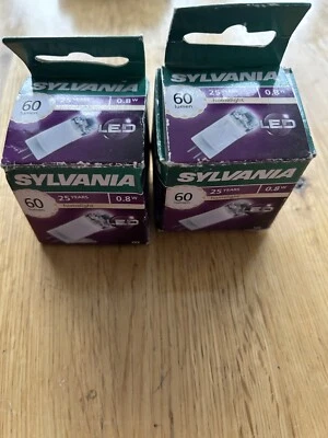 Sylvania ToLEDo G4 0.8W LED Bulb 60 Lumens 2700K x2 - Image 1 of 4