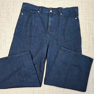 Banana Republic Wide Leg Crop Jeans Dark Wash Tall Größe 35/20 Neu mit Etikett - Bild 1 von 5