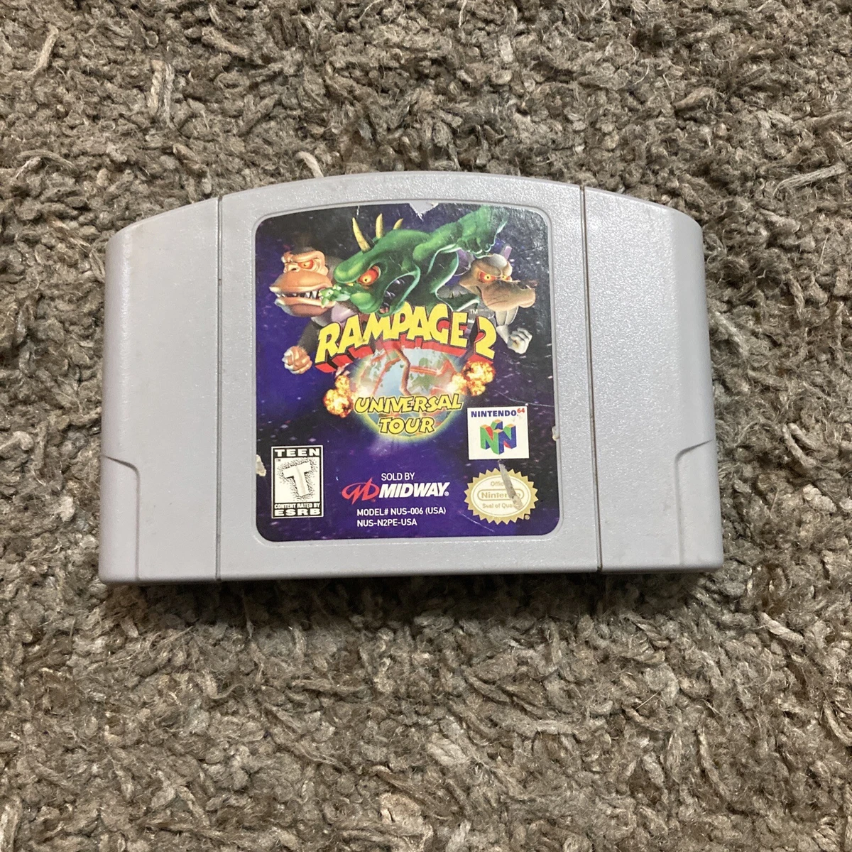 Rampage 2 Universal Tour N64 Nintendo 64 Tested | eBay