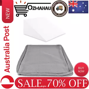 Felic Bed Wedge Pillow Cover, Removable Washable Cover for Memory Foam Back Pill - Picture 1 of 6