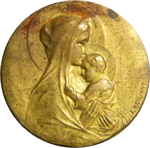 Madonna & Child Electrotipo o Shell de F Rasumny (03138) - Imagen 1 de 2