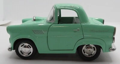 Coche de juguete suelto Kinsfun Green 1955 Ford Thunderbird Die Cast Pullback KT4022 usado Foto 1 de 4