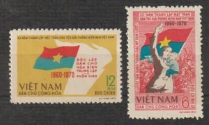 1970 North Vietnam Stamps Liberation Front of South VN Sc # 617-618 MNH - Picture 1 of 1