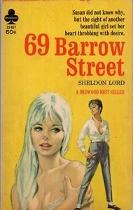 69 Barrow Street Sheldon Lord Vintage Sleaze Lesbian GGA Rader Pulp Paperback VG - Imagen 1 de 1