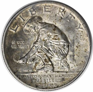 California Commemorative Silver Half Dollar 1925-S AU Uncertified #953 - Picture 1 of 2