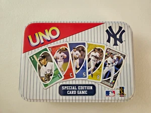 Yankees Baseball UNO Special Edition Card Game Tin 2004 - Complete - Picture 1 of 3