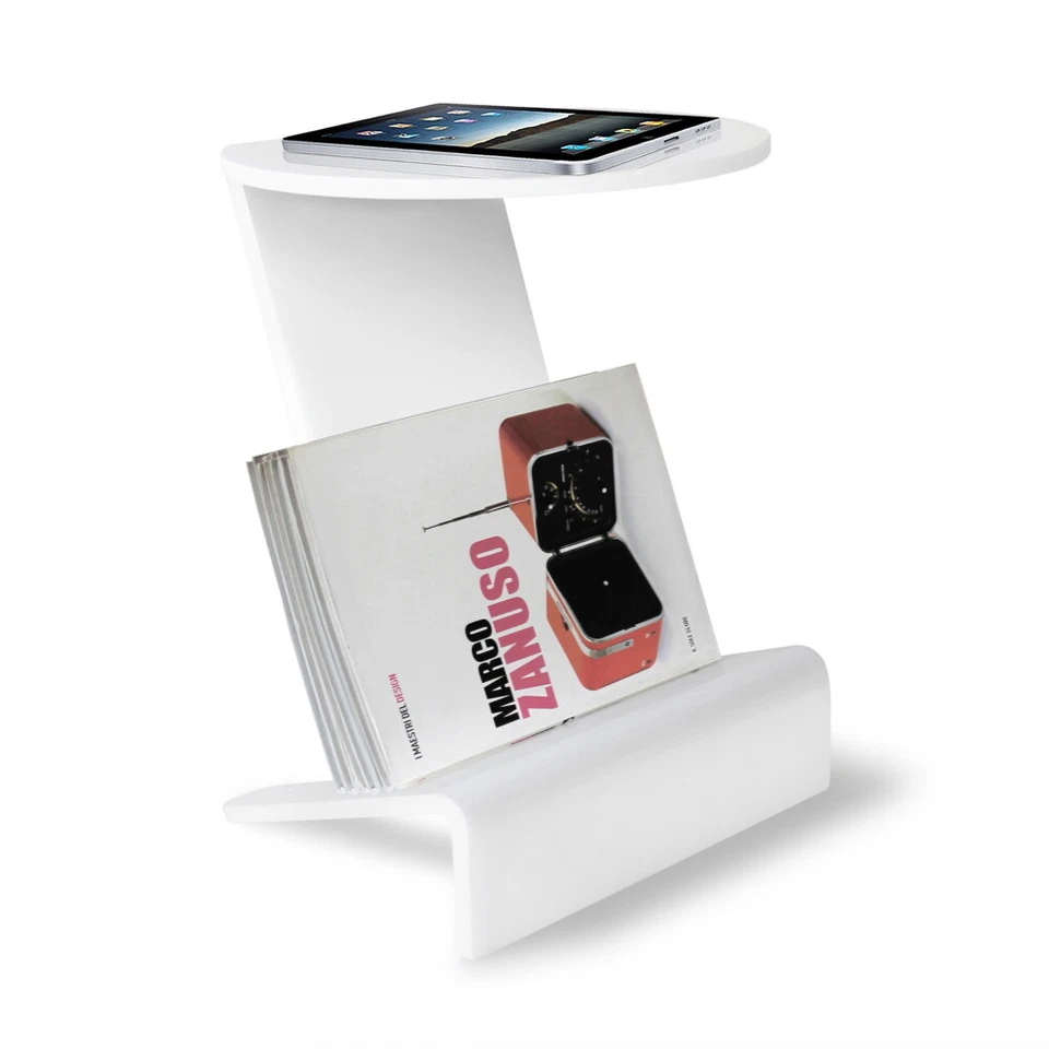 COBRA tavolino portariviste da salotto in plexiglass design moderno - Immagine 1 di 4