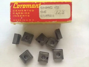 8 Pcs SANDVIK Coromant Cemented SNMG 432 S6 128 Lathe Carbide Inserts Tools New - Picture 1 of 1