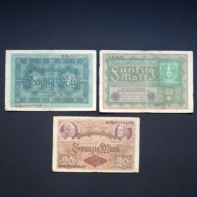 BANKNOTES LOT FROM GERMANY -3 banknotes- - Image 1 of 2