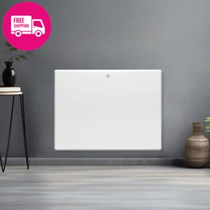 Futura 1000W Electric Radiator Heater Wall/Floor Mount Thermostat White - Picture 1 of 12