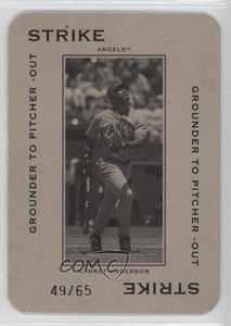 2005 Donruss Throwback Threads Polo Grounds /65 Garret Anderson #PG-62