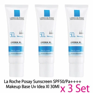La Roche Posay Sunscreen SPF50/Pa++++ 30Ml Makeup Base Uv Idea Xl x 3 Set - Picture 1 of 16