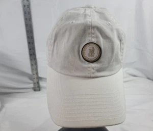 Ritz Carlton Golf Club Dove Mountain Baseball Hat Cap White Gold Trim - Picture 1 of 12