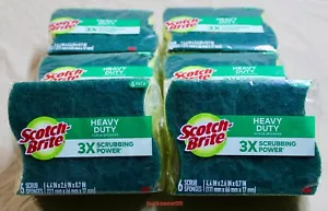 Scotch-Brite Heavy Duty Scrub Sponges - SEALED - 36 SPONGES TOTAL - Picture 1 of 2