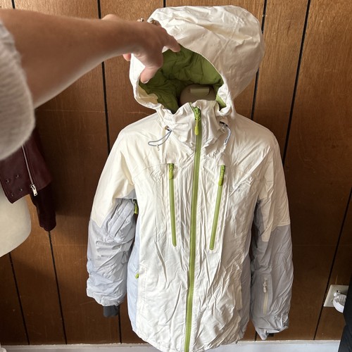 OFF WHITE Cappotto da sci uomo LL Bean Downtek idrorepellente isolato bianco sporco piccolo reg