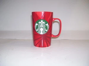 Starbucks Navidad Taza Roja Verde Sirena Alta Roja Taza de Café Vacaciones 16 Oz 2014 - Imagen 1 de 5
