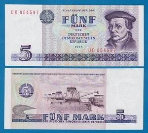 DDR 5 Mark P 27b 1975 (1987) UNC P 27 b - Bild 1 von 1
