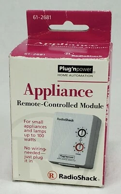 🔥 Radio Shack 2-Prong Polarized Appliance Module 61-2681  Plug 'n Power - Image 1 of 4