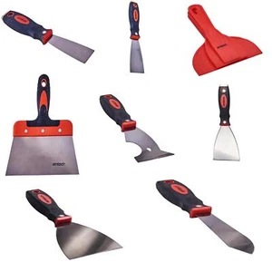 Wallpaper Paint Scraper 1.5"-7" Plastic & Steel 6 in 1 Scraper Soft Grip DIY - Picture 1 of 65