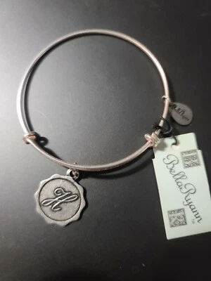 Pulsera Bella Ryann Ampliable Letra Inicial H Dije Color Plata Foto 1 de 2