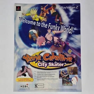 Yanya Caballista City Skater PlayStation 2 PS2 Funky Print Ad/Poster Promo Art - Picture 1 of 2