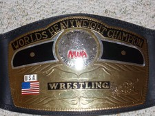 NWA WORLD HEAVYWEIGHT CHAMPIONSHIP METAL ADULT REPLICA WRESTLING TITLE BELT wwe