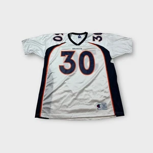 White Champion Denver Broncos Terrel Davis Jersey Men's XXL 2XL 52 - Picture 1 of 8