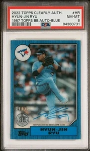 2022 Topps Hyun-Jin Ryu Clearly Authentic Autographs - 1987 Topps Color Match - Bild 1 von 2