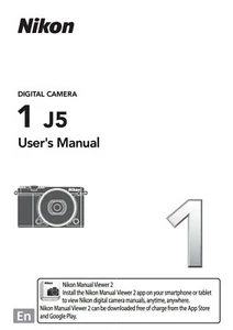 NIKON 1 J5 DIGITAL CAMERA PRINTED INSTRUCTION USER MANUAL 160 PAGES A5 FREE POST - Picture 1 of 1
