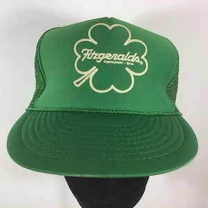 Vintage FITZGERALDS Casino/Hotel Trucker Snapback Hat Green Mesh Reno, Nevada - Picture 1 of 8