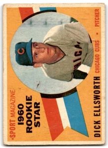 1960 TOPPS DICK ELLSWORTH RC CHICAGO CUBS #125 - Picture 1 of 2