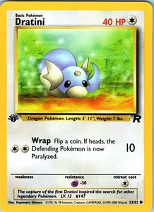 Dratini 53 1st Edition 2000 Team Rocket Pokemon Card - Picture 1 of 2