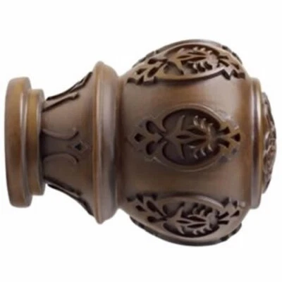 Kirsch Wood Trends Classics acabamento de renda: vara de 1-3/8", avelã (#36804827) - Imagem 1 de 4