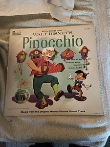 Vintage 1963 Walt Disney Pinocchio LP Vinyl Schallplatte Album 33 - Bild 1 von 4