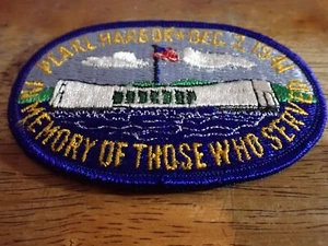 BATTLE SHIP ARIZONA WW11 PEARL HARBOR SOUTH U S NAVY PATCH BX V #19 - Picture 1 of 2