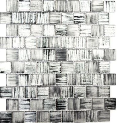 Pâte de Verre Noir Argent Mat Transparent Givré Dépoli 68-CF41_F 10 Surfaces - Photo 1/4